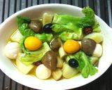 蕾菜としらすの魚醤アヒージョ　作り方3写真