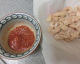 茹でて混ぜるだけ☆　鶏皮でチャンジャ風作り方2写真