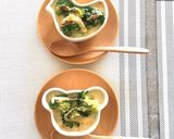 野菜だしの豆乳スープでオートミールドリア作り方7写真