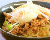 豚ひき肉と白ねぎの辛味まぜそば作り方5写真