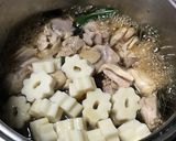 鶏肉とちくわぶの甘辛煮作り方3写真