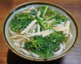菜の花と筍の葛かけうどん作り方6写真