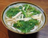 菜の花と筍の葛かけうどん作り方7写真