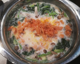 鮭とほうれん草ときのこのクリームパスタ作り方4写真