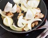 厚揚げ、豚ばら玉ねぎ小松菜であんかけ炒め作り方2写真