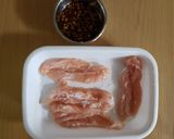 ささみで粗刻しょうが焼き作り方1写真