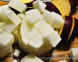 厚揚げとさつまいもココナッツビネガー煮物作り方1写真