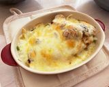 チキンと野菜のチーズ焼き✨カレー風味作り方5写真