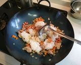 中華鍋　炒飯　卵なし作り方5写真