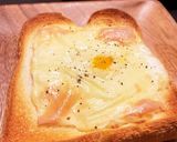 簡単朝ごはん☆半熟マヨたまチーズトースト作り方4写真