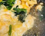 ホウレン草＆玉子炒めの前菜●レモン汁仕上作り方3写真