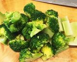 ブロッコリーと出汁がら昆布のゴマ醤油炒め作り方2写真