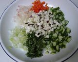 納豆昆布と夏野菜のとろりんこ～♫作り方2写真