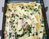 野菜たっぷり。卵焼き器でパン耳キッシュ作り方4写真
