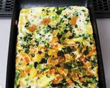 野菜たっぷり。卵焼き器でパン耳キッシュ作り方5写真