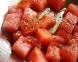 スイカの漬けサラダ☆作り方1写真