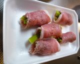 ブロッコリーの茎の肉巻き作り方3写真