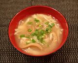 ホッキ貝の耳と貝柱の味噌汁作り方7写真