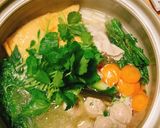 葉っぱたくさん。豆苗香り鍋。作り方8写真