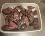 低温調理/ミスジステーキ肉オイスター炒め作り方4写真