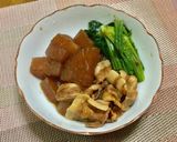 大根と豚バラ肉の味噌煮作り方5写真