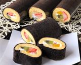 まるで本物!恵方巻ロールケーキ作り方9写真
