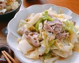 包丁不要♡キャベツと豚肉のバターポン酢作り方4写真