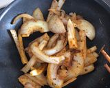お弁当に！ダブル玉ねぎカレー炒め作り方3写真