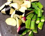 スパイス二種類だけ♪なすとオクラのサブジ作り方1写真