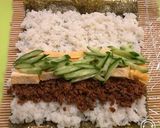 レンジで簡単!キンパ風、韓国海苔巻き!作り方15写真