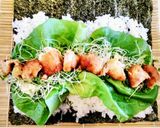唐揚げの恵方巻き♪作り方15写真