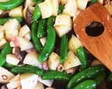 スナップえんどうとポテトの炒め物♪作り方7写真