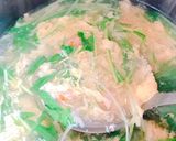 水菜と海老のふわふわ卵和風スープ作り方7写真