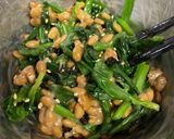 納豆とほうれん草合え作り方2写真
