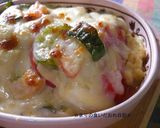 タイカレーをアレンジ☆トマ豆腐チーズ焼き作り方4写真