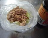 ツナ缶とキャベツのレンジ蒸し作り方6写真