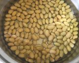 梅こんぶ茶で福茶風？青大豆のひたし豆作り方3写真