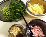豆苗とじゃがいもの中華炒め作り方2写真
