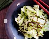 包丁不要！キャベツと塩昆布のうま塩サラダ作り方2写真