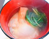 半熟卵のお吸い物作り方4写真