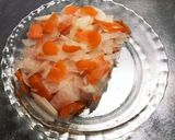ピーラー大根と人参のサラダ 生春菊添え作り方4写真