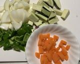 鶏肉と野菜のカットトマト炒め作り方1写真