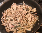 細切り豆腐と豚肉のごま油炒め作り方4写真