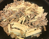 細切り豆腐と豚肉のごま油炒め作り方5写真