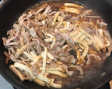 細切り豆腐と豚肉のごま油炒め作り方6写真