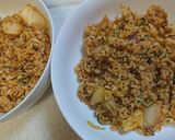 キムチ納豆チャーハン作り方5写真