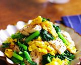 小松菜と卵と鶏胸肉の中華風レンチン和え作り方15写真
