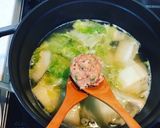 ふんわり鶏団子と白菜のトロトロ煮作り方6写真