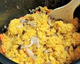 カレー味のアサリ入りご飯作り方7写真