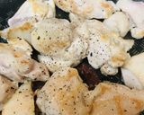 鶏もも肉のあまから赤味噌バター炒め作り方1写真